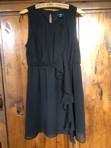 H&M classy black Blush ruffle dress size M / 38 - Picture 1 of 5