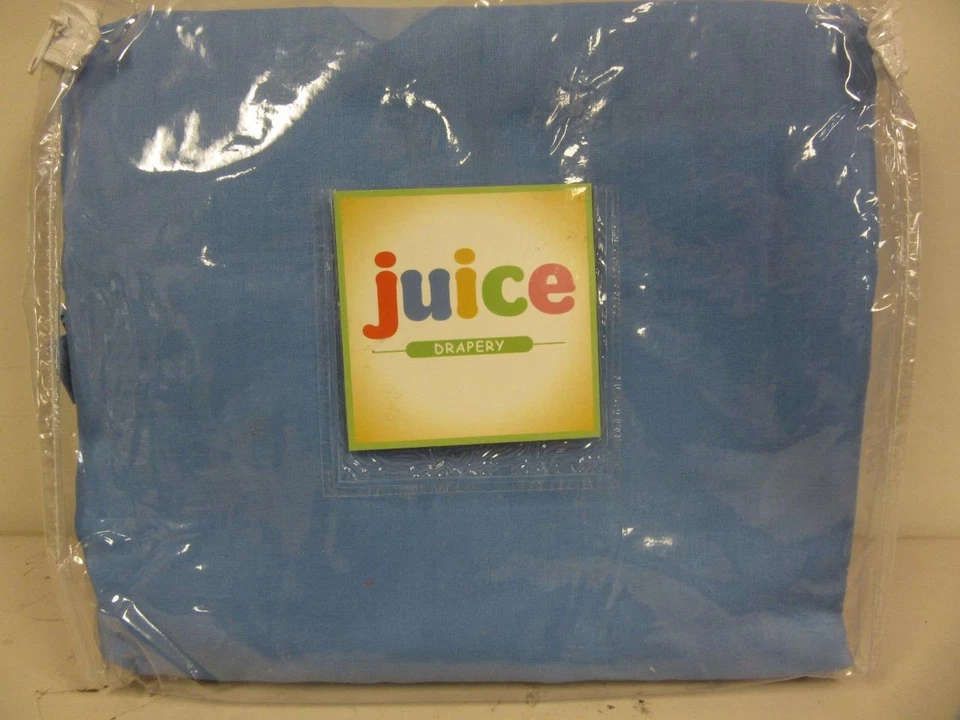 Juice Drapery Blue 84" x 84" Maddy 08385-7 Curtains Drapes with Tiebacks - Image 1 of 2