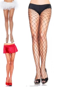 Fence Net (Large Fishnet) Tights One Size 4ft 11" - 5ft 9" & 90lb - 160lb Ladies - Picture 1 of 5