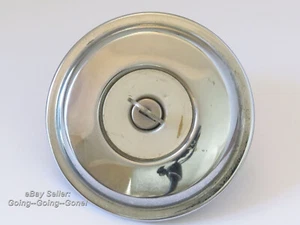 VINTAGE CHROME GAS CAP CHROME PLATED LOCKING FUEL TANK CAP W/ WORKING KEY NICE! - Bild 1 von 9