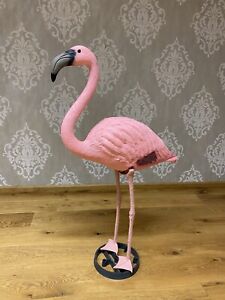 XXL Flamingo Figur Garten Deko 90cm