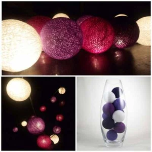 30 Purple Lilace Pink Ball Hanging Party Room Balconey Lights Table Runner Event - Picture 1 of 10