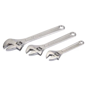 Set chiavi a forchetta a rullo 3 pezzi 150, 200 e 250 mm regolabili chiavi a forchetta NUOVE - Foto 1 di 1