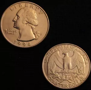 *GUTSE* ESTADOS UNIDOS, CUARTO DE DOLAR 1994 P, WASHINGTON, EBC+. - Foto 1 di 1