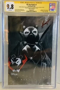 Do You Pooh King Spawn #1 Puppeteer B/W VIRGIN Forney Sketch Auto Marat CGC 9.8 - Picture 1 of 7