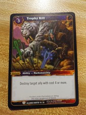 World of Warcraft TCG Trophy Kill 10/28 Alliance Hunter 2011