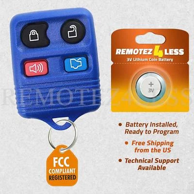 Keyless Entry Remote for 2005 2006 2007 Ford Five Hundred Car Key Fob Blue Foto 1 de 4