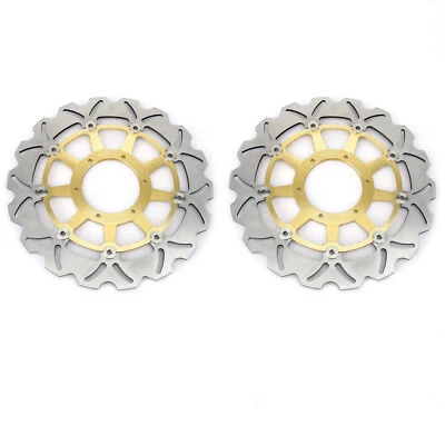 2 Gold Front Brake Rotors for Honda CBR929RR CBR 929 RR 00 01 CBR954RR 2002 2003 - Image 1 of 4