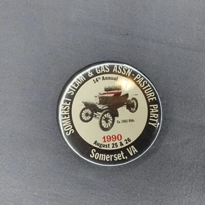1990 Somerset Steam & Gas Assn Pasture Party 14th Somerset VA 2 1/4" botón - Imagen 1 de 2