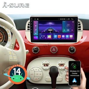 Autoradio Android 14 Apple Carplay per Fiat 500 2007-2015 2+32GB GPS NAVi WIFI - Foto 1 di 14