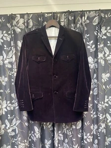 Mod Lila Samt Militär/Safari Jacke (42 Brustumfang) - Bild 1 von 3