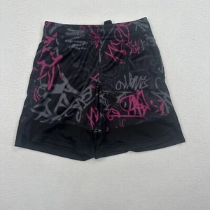 DSG Shorts Youth Small Black Knit Training Multicolor Tagger Black Athletic - Picture 1 of 5