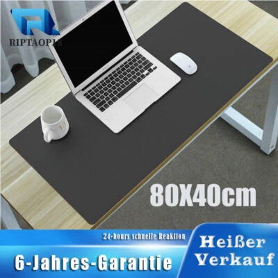 Gaming Schreibtisch Unterlage Mauspad Tastatur Maus Mouse Matte Leder 80 x 40cm - Bild 1 von 4