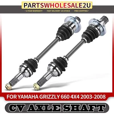 Conjunto de eje CV trasero izquierdo y derecho de 2 piezas para Yamaha Grizzly 660 2003-2008 Foto 1 de 4