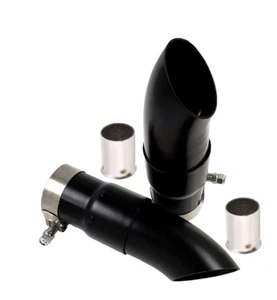 Black Shorty Moto GP Exhaust Pipes - Indian Scout , Chief & Harley Sportster - Foto 1 di 12