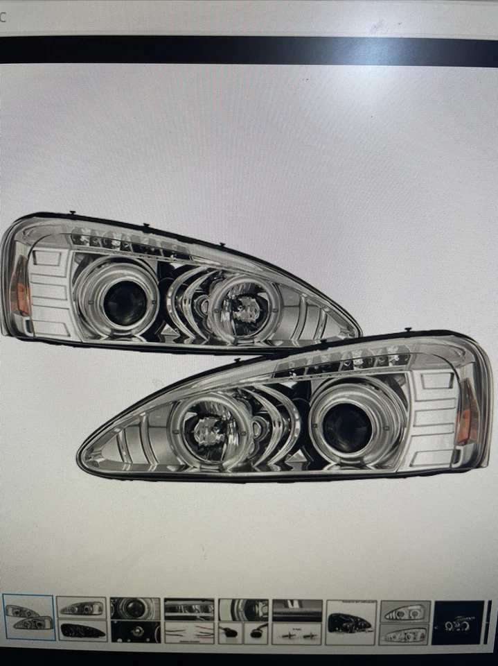 Faros cromados transparentes proyectores Spyder Auto Grand-prix Halo 501167 para 04-08 Foto 1 de 4
