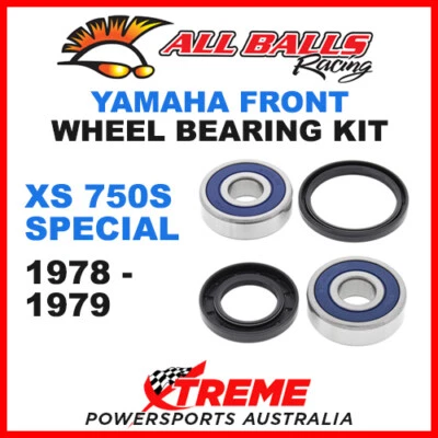 All Balls 25-1334 Yamaha XS750S Special 1978-1979 Front Wheel Bearing Kit - Imagem 1 de 2