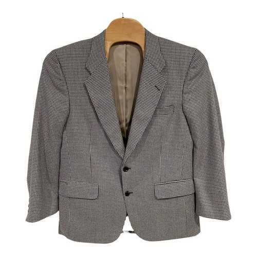 Giacca blazer cappotto sportivo vintage Burberrys lana pied de poule solo taglia mancante