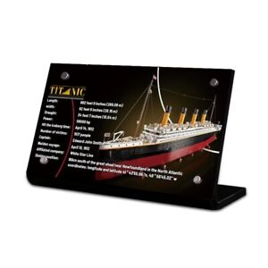 Display Plaque stand for LEGO 10294 Titanic, MP183, V1