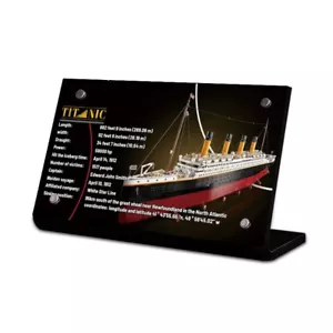 Display Plakette Ständer für LEGO 10294 Titanic, MP183, V1 - Bild 1 von 1