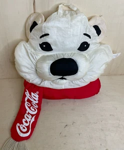 Vintage 1993 Coca-Cola Americana Polar Bear Plush Head 18" Collectible Plush - Picture 1 of 5