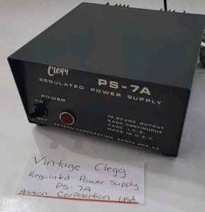 Vintage Clegg Regulated Power Supply PS-7A Astron Corporation Made In USA Read ⬇ - Afbeelding 1 van 21