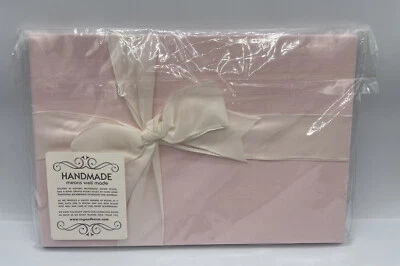 Rag & Bone Bindery Signature GUEST BOOK Pink & White Bow Wedding - Image 1 of 4