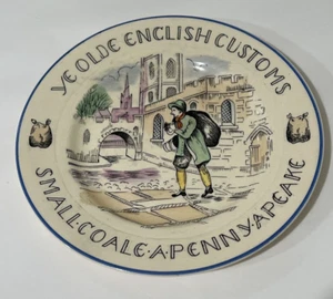 BURLEIGH YE OLDE ENGLISCHER ZOLL 6" TELLER Burgess & Leigh Small Coale a Penny - Bild 1 von 4
