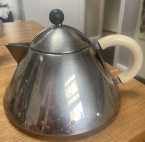 ALESSI Italy Designer Michael Graves 2005 Modernist Teapot Knox 18/10 Stainless