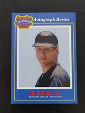 Cal Ripken Jr. 1990 Jumbo California Sunflower Seeds #23 Autograph Series