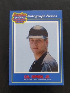 Cal Ripken Jr. 1990 Jumbo California Sunflower Seeds #23 Autograph Series