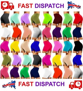 Women's active sexy hot cycling shorts ladies dancing sport yoga stretch Pant UK - Picture 1 of 22