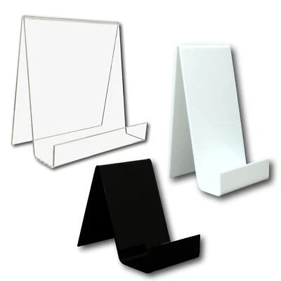 Perspex Acrylic Plastic Book Plate Phone Tablet Retail Shop Display Stand Holder - Image 1 of 4