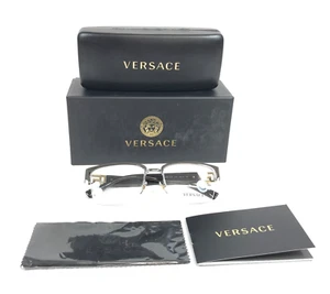 Versace Eyeglasses Frames MOD.1272 1316 Anthracite Square Half Rim 54-19-140 - Picture 1 of 15