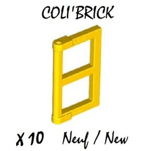 Lego 60608 - 10x Fenster / Window 1x2x3 Scheibe - gelb / yellow - 60594 60598 NEU - Bild 1 von 1