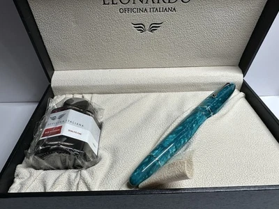 Leonardo Officina Furore Grande em Esmeralda Verde com Ouro 14K Largo Novo Na Caixa - Imagem 1 de 4