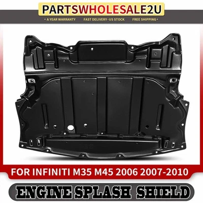 Protector contra salpicaduras de motor debajo de la cubierta para INFINITI M45 M35 2006-2010 tracción trasera delantera inferior Foto 1 de 4
