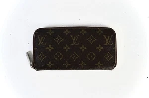 Louis Vuitton Monogram Zip Around Geldbörse Vintage Clutch Braun Original - Bild 1 von 16