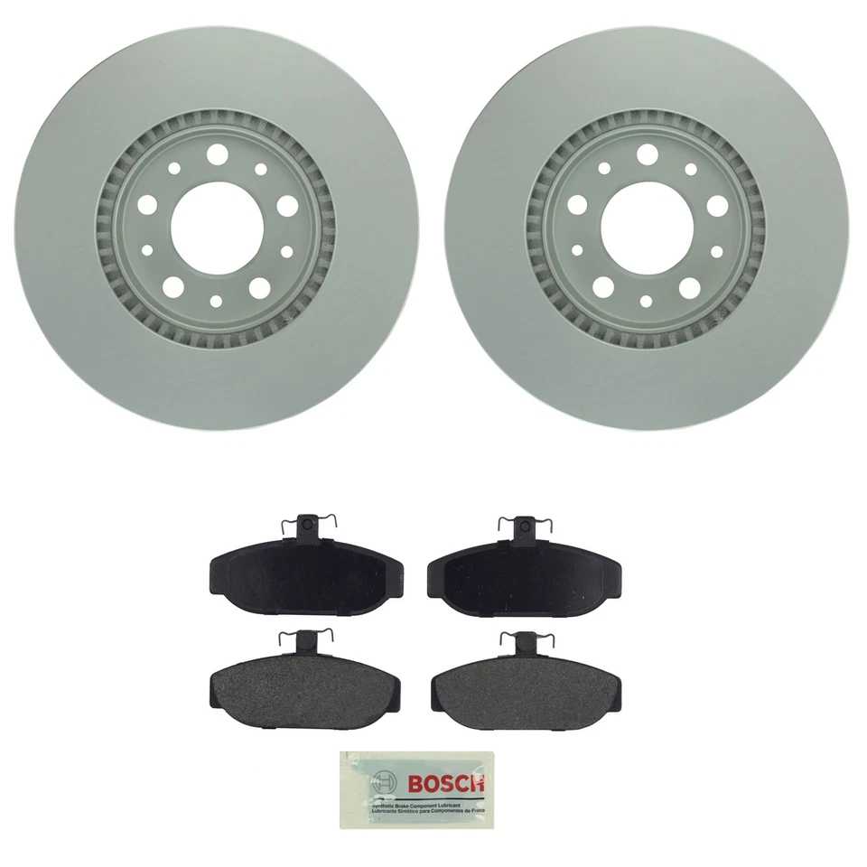 Kit de pastillas de freno de disco semimetálicas azules rotores Quietcast delanteros Bosch para Volvo 740 1991 Foto 1 de 1