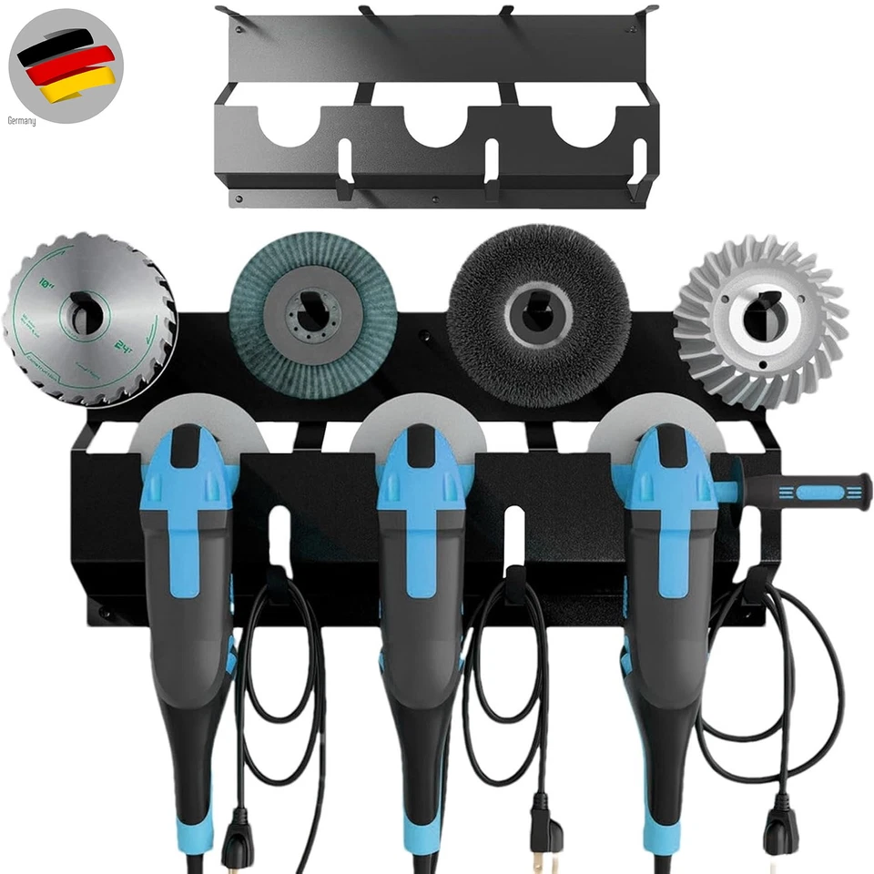 Winkelschleifer Halter 3fach Halterung für Wandhalterung Trennschleifer Werkzeug - Bild 1 von 4