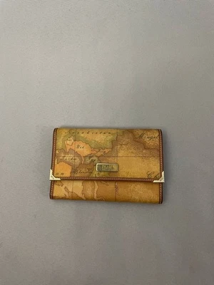 Cartera portatarjetas de cuero marrón clase 1A Alviero Martini para hombre con bolsillo para monedas Foto 1 de 4