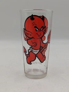 Vintage 1970’s Pepsi Collector Series Cartoon Glass Hot Stuff Harvey Cartoons - Picture 1 of 7