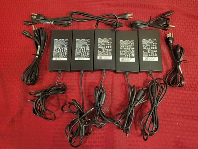 批量 5 件 戴尔 130W 小型尖头 (4.5 毫米) 适配器 带电源线 662JT 7CWK7 3JF3H — 第 1/2 张图片