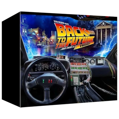 Back to the Future 40th Anniversary 4K Trilogy Amazon Steelbook Giftset PRISTINE Foto 1 de 4
