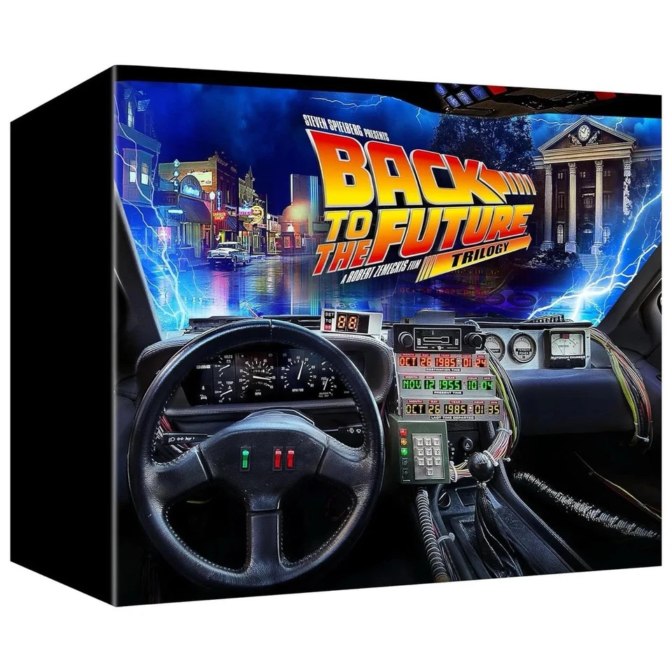 Back to the Future 40th Anniversary 4K Trilogy Amazon Steelbook Giftset PRISTINE - Image 1 of 4