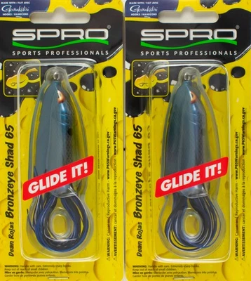 (LOT OF 2) SPRO BRONZEYE SHAD 65 5/8OZ SBES65SPNS #34 SPOOKY NASTY CN3111 - Image 1 of 3