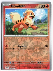 Growlithe Common SV: Scarlet & Violet 151 058/165 NM - Picture 1 of 2