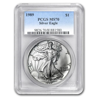 1989 American Silver Eagle MS-70 PCGS - Image 1 of 3