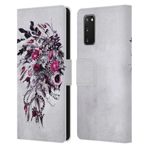OFFICIAL RIZA PEKER SKULLS 6 LEATHER BOOK WALLET CASE COVER FOR SAMSUNG PHONES 1 - Picture 1 of 15