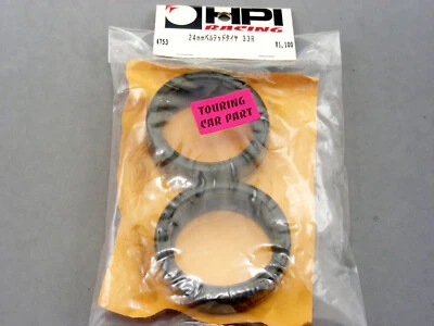 Vintage 4753 HPI 1/10 24mm Racing Belt Slick 33R Tires for RS4 PRO3 PRO4 Tamiya - Image 1 of 3